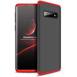 Husa pentru samsung galaxy s10 plus, glomax 360 negru-rosu