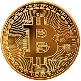 Moneda bitcoin, aurie