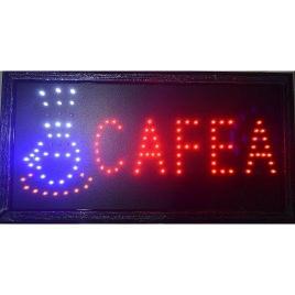 Reclama text led - cafea / pentru interior cu animatie luminoasa si dinamica, mystyle�