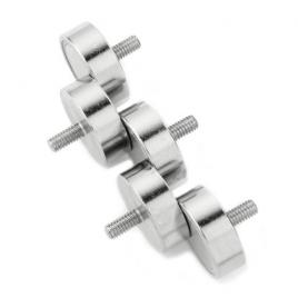 Magnet oala neodim 20mm cu tija filetata - set de 5 bucati