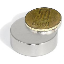 Magnet puternic 30x10 mm forta 20kg neodim disc
