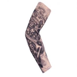 Maneca tatuaj temporar, print 3d, cu protectie solara pentru brate, marime universala, unisex, model demon