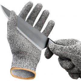 Manusi profesionale anti-taiere, cu insertii de otel, cat5, flexibile, unisex, marimea m