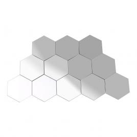 Set 12 bucati, leexo luxury sticker acrilic cristal diamont, auto-adeziv tip oglinda decorativa design