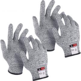 Set 2 perechi manusi anti-taiere, topgearworld, hppe/spandex/nylon, m, gri
