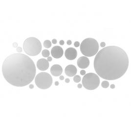 Set 31 oglinzi acrilice din pvc, autoadezive pentru decorarea peretilor, sfere argintii, original deals