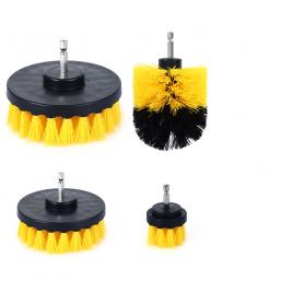 Set 4 perii curatare pentru bormasina oem, negru/ galben
