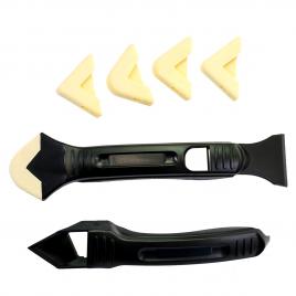 Spatula intins si curatat silicon acryl cu 4 varfuri rezerva