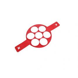 Forma din silicon pentru oua si clatite, delidge, rosu