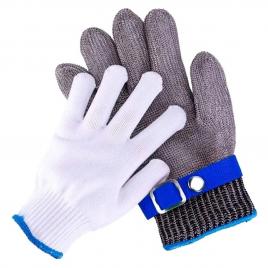 Manusa anti-taiere macelarie din plasa otel inoxidabil, xl