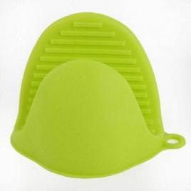 Manusa pentru bucatarie, din silicon, rezistenta la caldura, verde