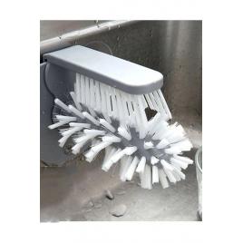 Perie dubla spalat pahare si recipiente fresh glass, cu ventuza, usor de utilizat, 18x12x12 cm, gri, doty