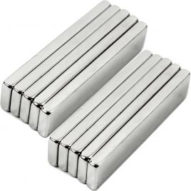 Set de 10 bloc magnet din neodim 10mm x 5mm x 2mm