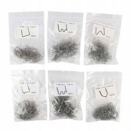 Set 600 capete pentru pistol de lipit, paqin, 6 dimensiuni, pentru plastic, argintiu