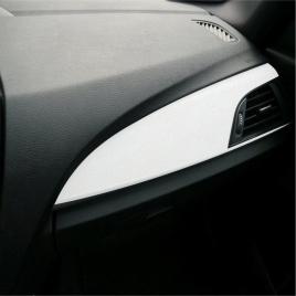 Folie auto colantare trimuri, model piele alba, 100 x 45cm