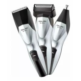 Set aparat de tuns facial 3 in 1, model dl-9049 cu 3 capete detasabile, 17 cm