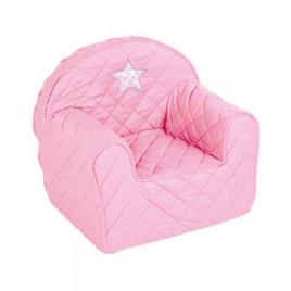 Fotoliu copii klups star pink