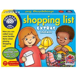 Joc educativ in limba engleza - lista de cumparaturi - haine