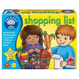 Joc educativ in limba engleza - lista de cumparaturi