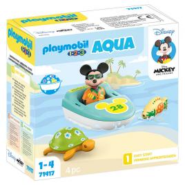 Playmobil 1.2.3. aqua disney - tur cu barca lui mickey