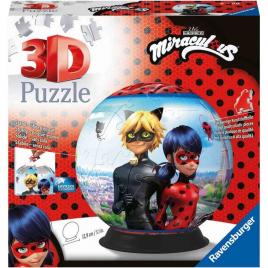 Puzzle 3d miraculous 72 piese