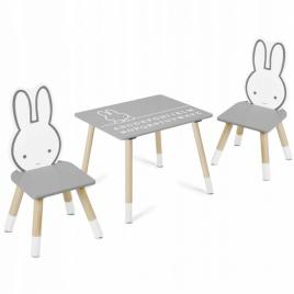 Set de masa cu doua scaune pentru copii ricokids rc-847