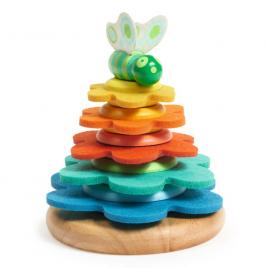 Jucarie montessori turn flori si fluture djeco