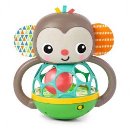 Jucarie multi-senzoriala bright starts grab & giggle monkey