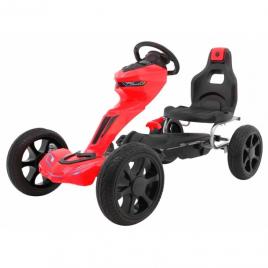 Kart cu pedale si roti eva gokart grand ride - rosu