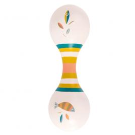 Maracas dublu alb moulin roty