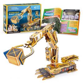 Puzzle 3d brat robotic hidraulic 185 piese cubicfun