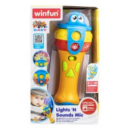 Microfon cu sunete si lumini winfun