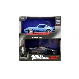 Set 2 masinute metalice porsche 911 gt3 rs si mclaren 720s fast and furious legacy scara 1:32