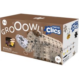 Set nano clics pentru construit animale salbatice 250 piese clicformers