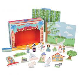Teatru de masa din lemn orange tree toys
