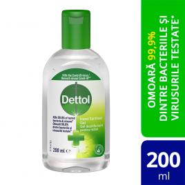 Gel Dezinfectant Dettol pentru maini, Antibacterian, 200 ml