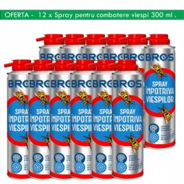 Pachet 12 x spray extinctor anti viespi 300 ml (eficient de la 6 m)