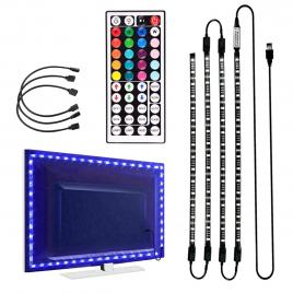 Banda led rgb pentru tv 4 x 50 cm