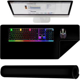 Pad pentru mouse si tastatura antiderapant 90 x 45 negru