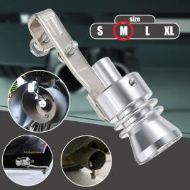 Fluier din aluminiu pentru toba marime m, compatibil cu motoare intre 1600 - 2000 cc