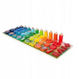 Puzzle malplay din lemn cu forme de numere