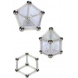 Set de constructie malplay magnetic crystal 84 piese