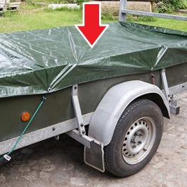 Prelata impermeabila cu ochiuri metalice de prindere, dimensiune 6,0m x 8,0m, densitate 120g/m2, culoare verde