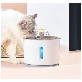 Adapator automat electric pentru caini si pisici, model fountain, capacitate 2,4l, alimentare 5v, 1,5w