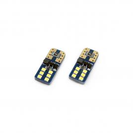 Set becuri auto cu led canbus ultrabright compatibil t10e w5w 12 smd alb 12/24v, destinat competitiilor auto sau off-road