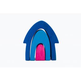 Set handmade marc toys, casuta din povesti albastru
