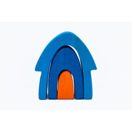 Set handmade marc toys, casuta din povesti bleu