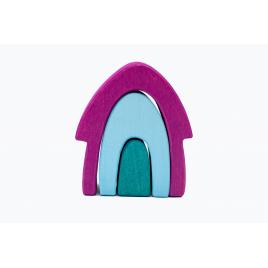 Set handmade marc toys, casuta din povesti mov