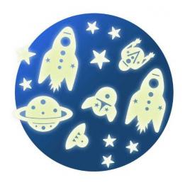 Decor fluorescent cosmos, djeco