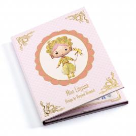 Set cu abtibilduri repozitionabile miss lilypink, djeco